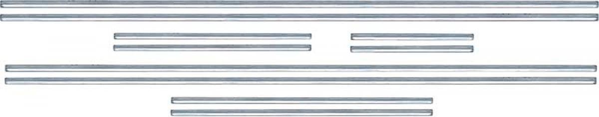 1968 Camaro, Door Panel Molding Set, Standard Interior, Coupe, 10 Piece Set