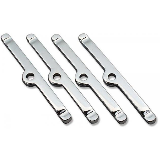 Camaro Valve Cover Retainer Set, Small Block, Chrome, 1967-1985