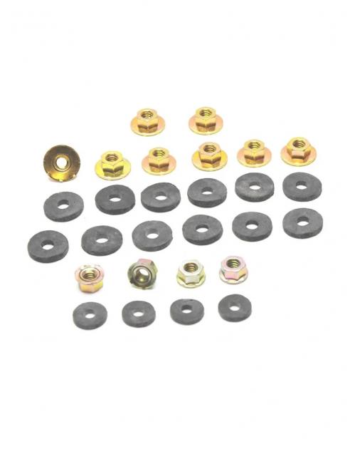 Redline Restomotive 1971-1981 Chevrolet Camaro / Firebird Rear Spoiler Mounting Nut Kit, Tall Spoiler