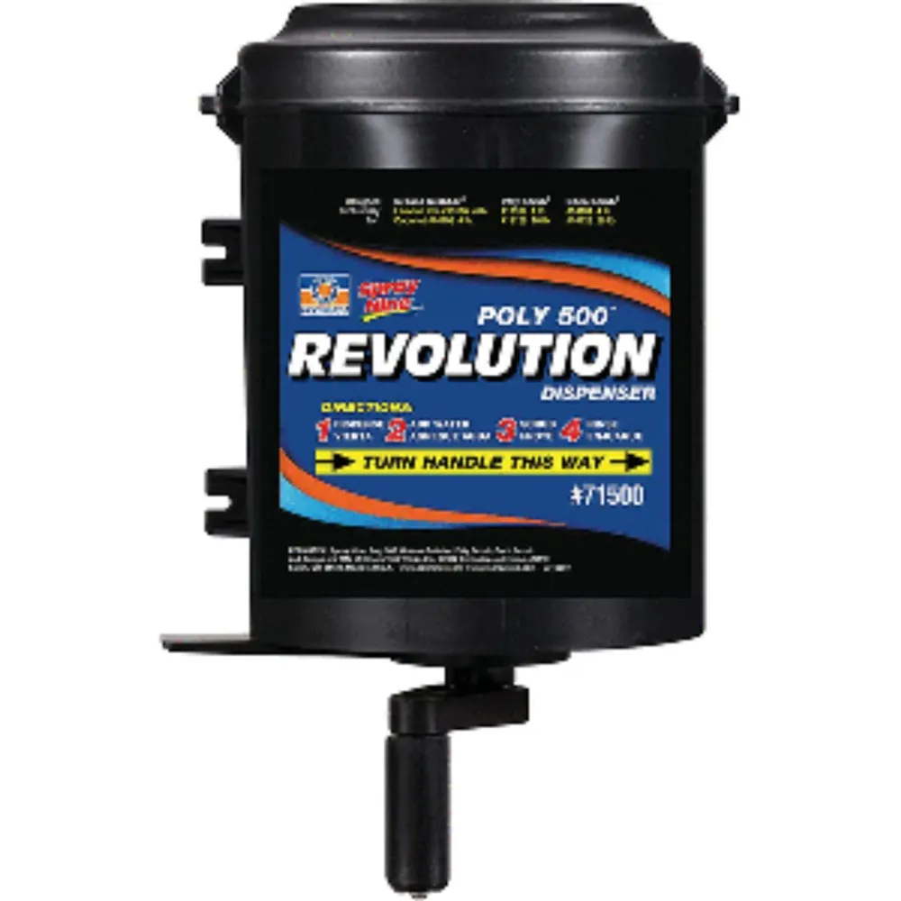 13″ Black Hand Cleaner Revolution Dispenser for Grease Grabber