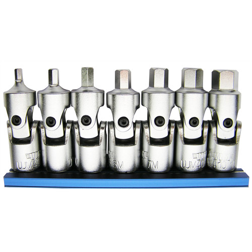 Durston Manufacturing Co UJM400 Universal Joint Stubby Metric Hex Driver Set - 7