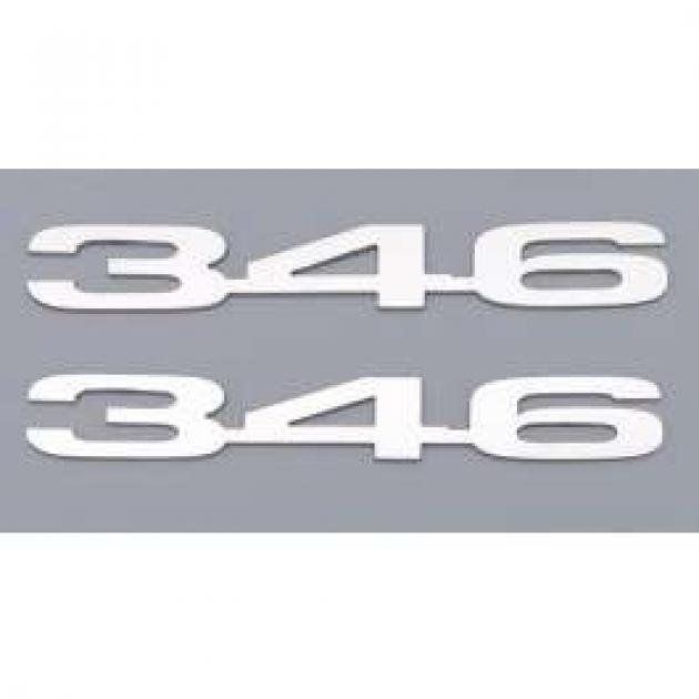 Camaro Emblems, 346 (LS1 & LS6), Stainless Steel, 1970-1974
