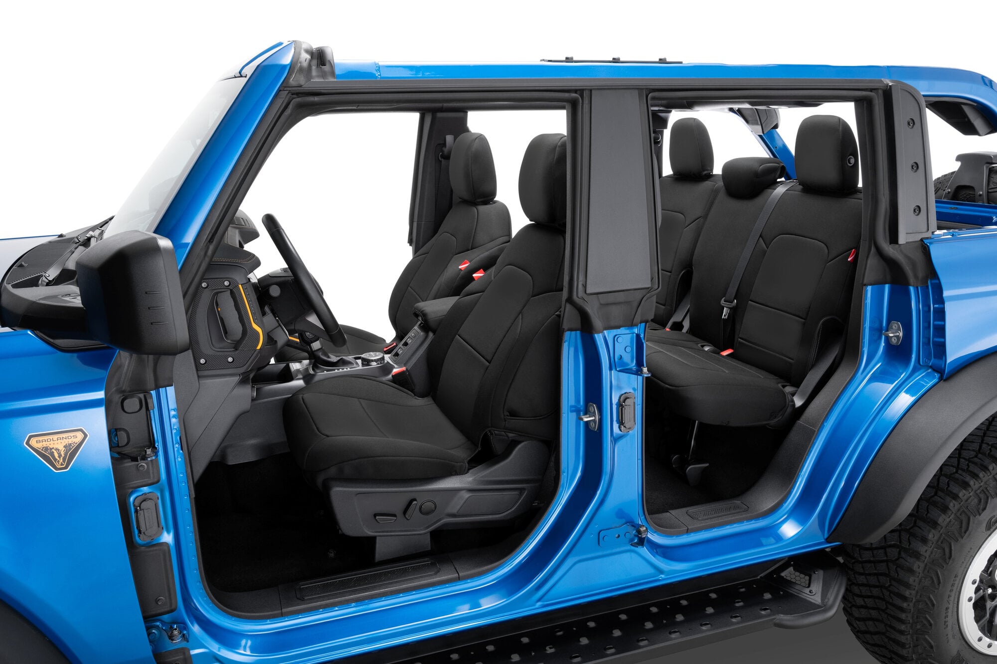 Diver Down Front & Rear Neoprene Seat Covers w/o Armrest for 21-26 Ford Bronco 4-Door