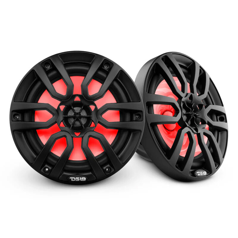 DS18 NXL 8" 2-Way Coaxial Marine Speaker with LED RGB Lights