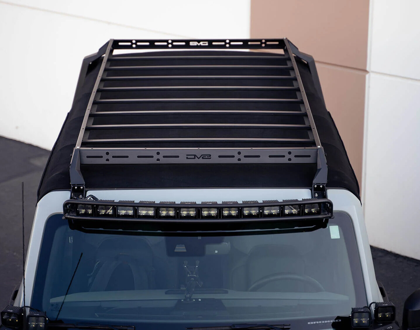 DV8 Offroad RRBR-01 Soft Top Roof Rack for 21-26 Ford Bronco 4-Door