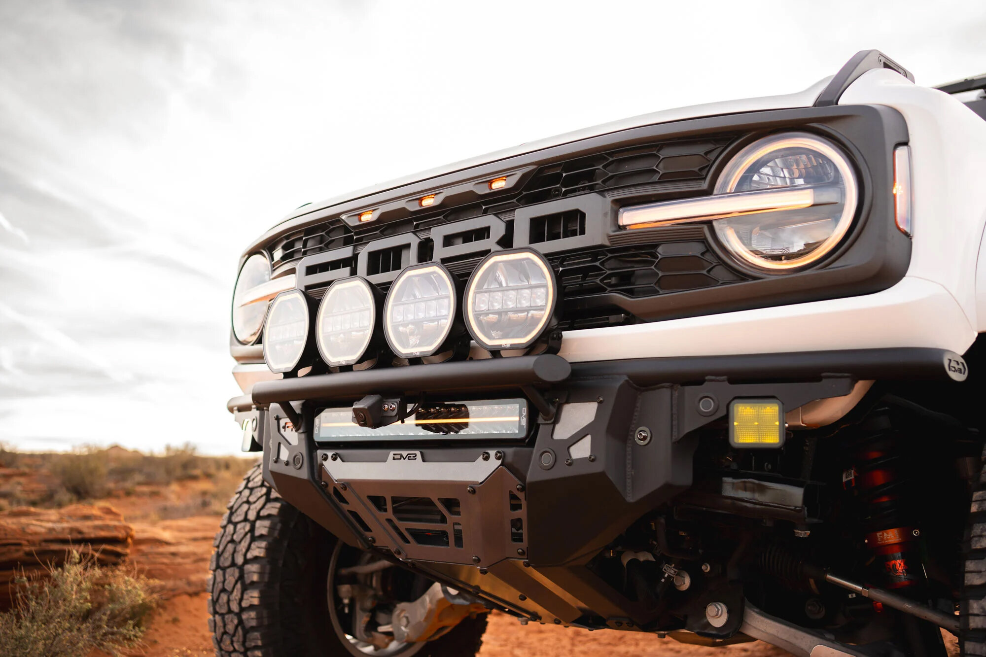 DV8 Offroad FBFR-02 Front Tube Bumper for 22-26 Ford Bronco Raptor