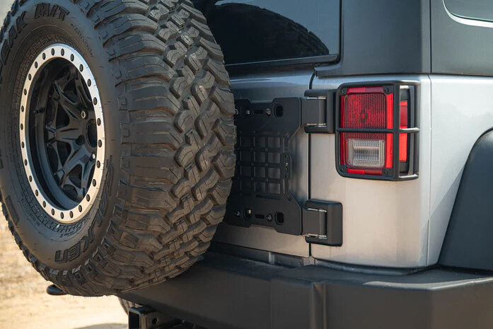 DV8 Offroad TCJK-04 Tailgate Reinforcement MOLLE Panel for 07-18 Jeep Wrangler JK