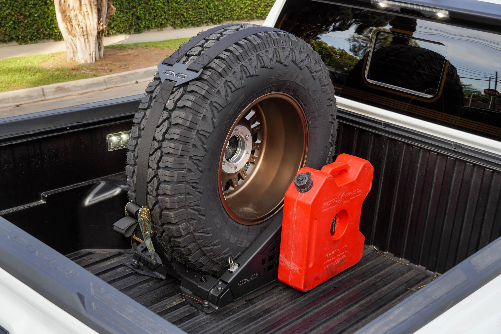 DV8 Offroad UNBM-01 Truck Bed Universal Tire Carrier & Accessory Mount