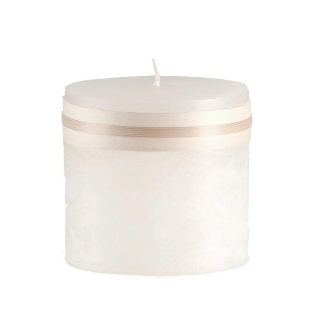 Cylindrical Accent Pillar Candle – 3.25″ – White