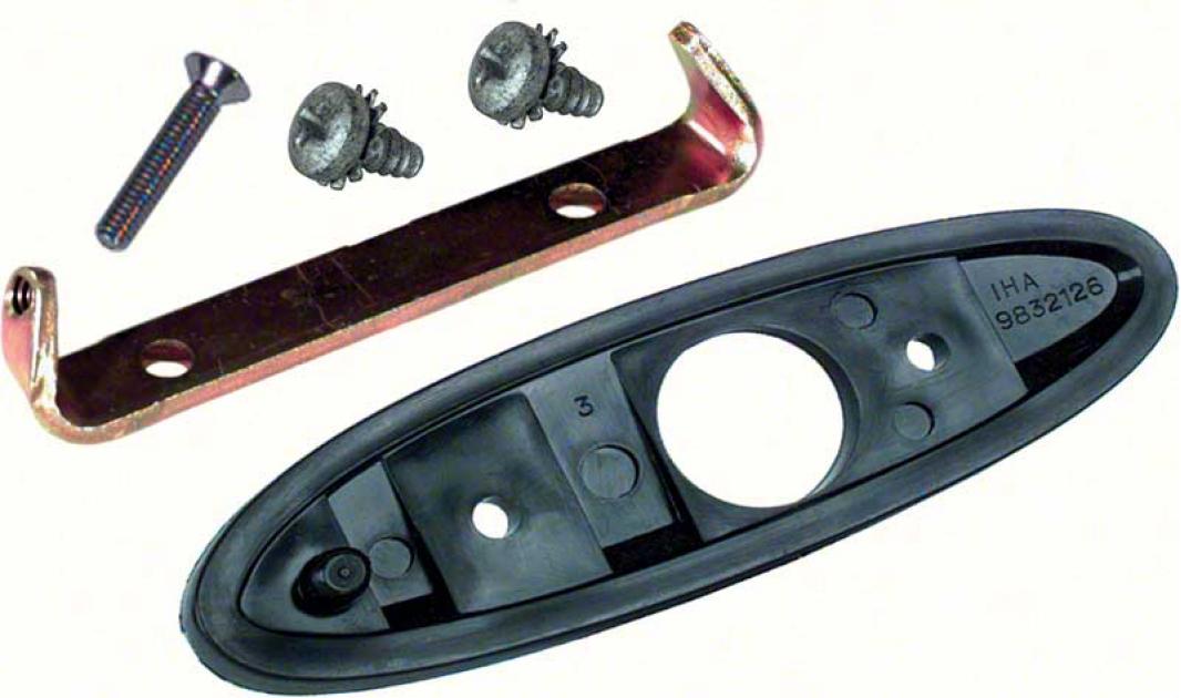 1970-81 Chevrolet, Pontiac, Bullet Outer Door Mirror Mounting Kit, LH Driver Side, Various Models