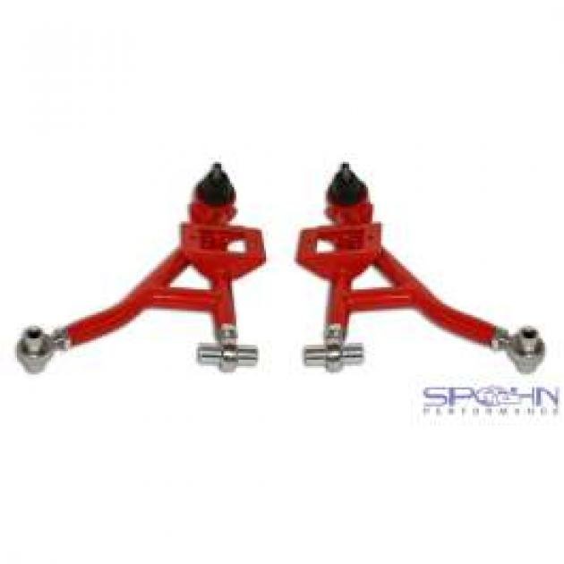 Camaro Lower Tubular Control Arms, With Rod End Bushings, Spohn, Steel, 1993-2002