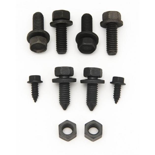 Redline Restomotive 1970-1972 Chevrolet Camaro Non-Rally Sport (RS) 10 Piece Front Bumper Bracket Bolt Kit