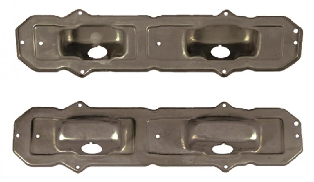 Classic Headquarters Tail Light Bezel Backing Plates, Pair W-088