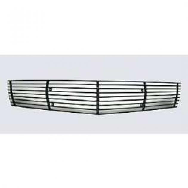 Camaro Billet Grille Overlay, Black Powder Coated, Aluminum, , 2010-2011