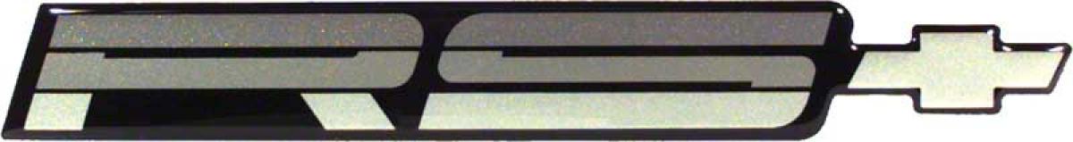 1989-90 Camaro, RS Rear Panel Emblem, Silver, GM Licensed