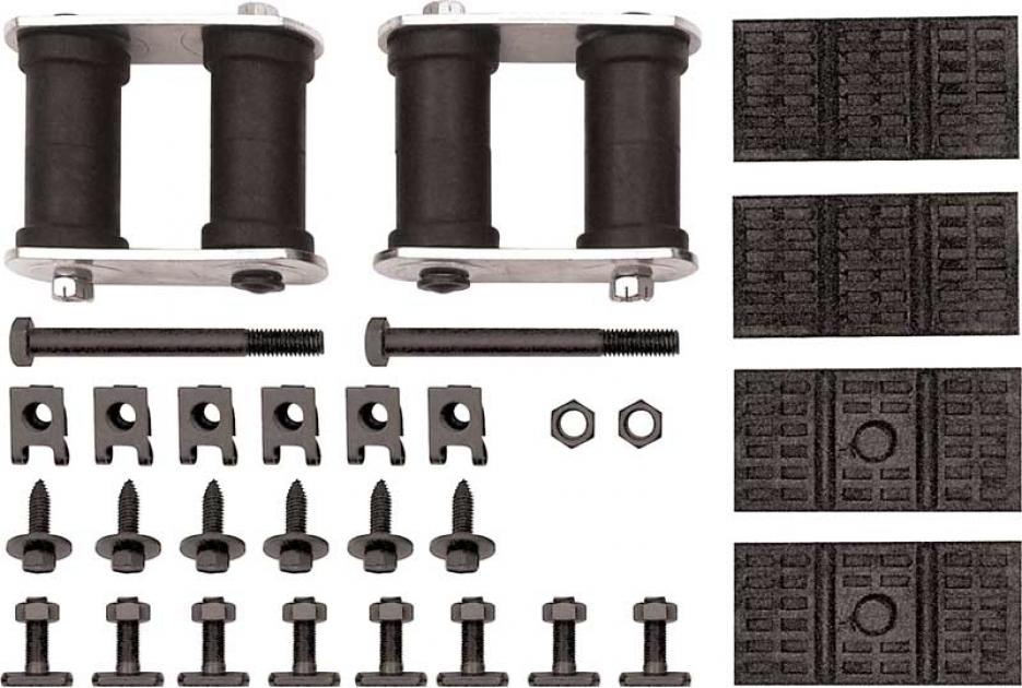 1967-69 Camaro, Firebird, 1968-79 Nova, GM X-Body, Rear Mono-Leaf Spring Installation Kit