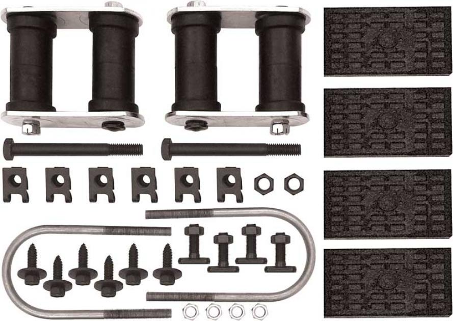 1967-69 Camaro, Firebird, 1968-74 Nova, Rear Leaf Spring Installation Kit, Multi Leaf, with Sway Bar