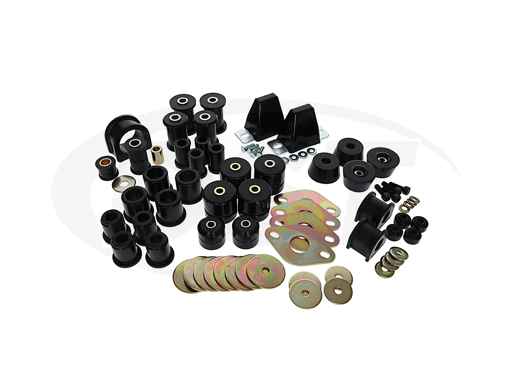 Energy Suspension 8.18130G HyperFlex Complete Suspension Bushing Kit - in Black for 96-04 Toyota Tacoma 6 Lug Only