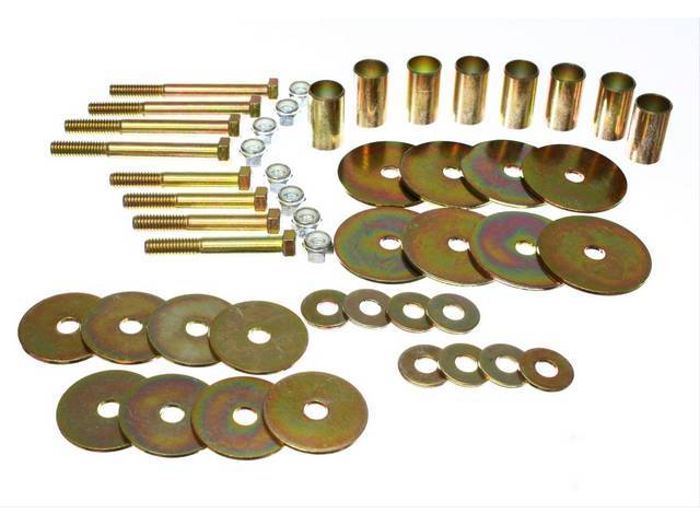Cab Mount Hardware Kit, Polyurethane Bushings