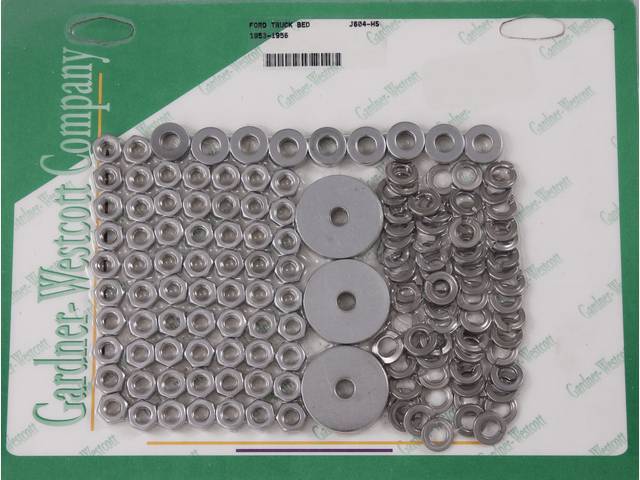 Bed Wood Strips & Angles Nut Kit, Stainless Steel Hex Nuts