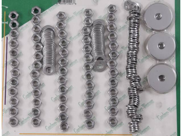 Bed Wood Strips & Angles Nut Kit, Polished Stainless Steel Hex Nuts