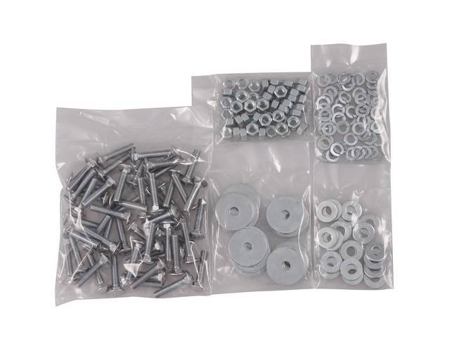 Bed Strip Bolt Kit, Zinc
