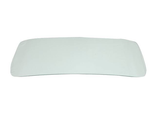 Front Windshield Glass, Green Tint