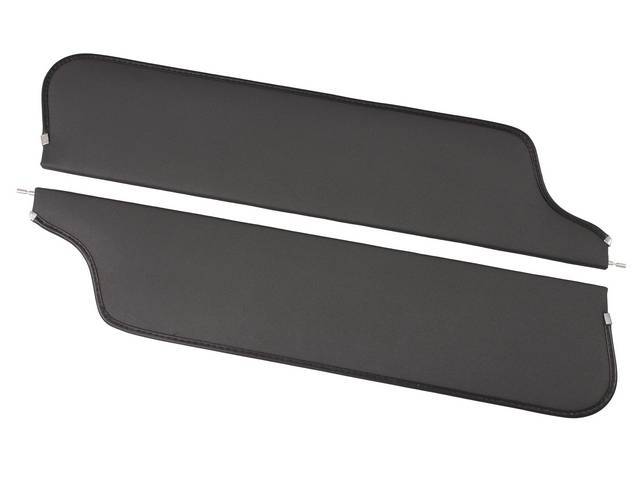 Sun Visors, Moonskin Grain, Black