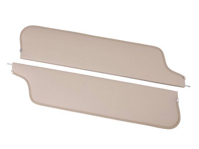 Sun Visors, Moonskin Grain, Tan