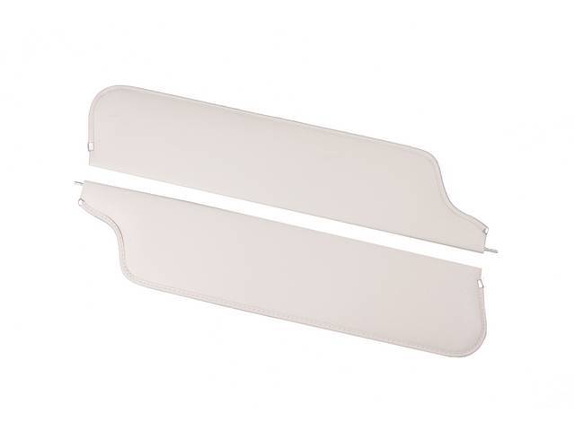 Sun Visors, Moonskin Grain, Off White