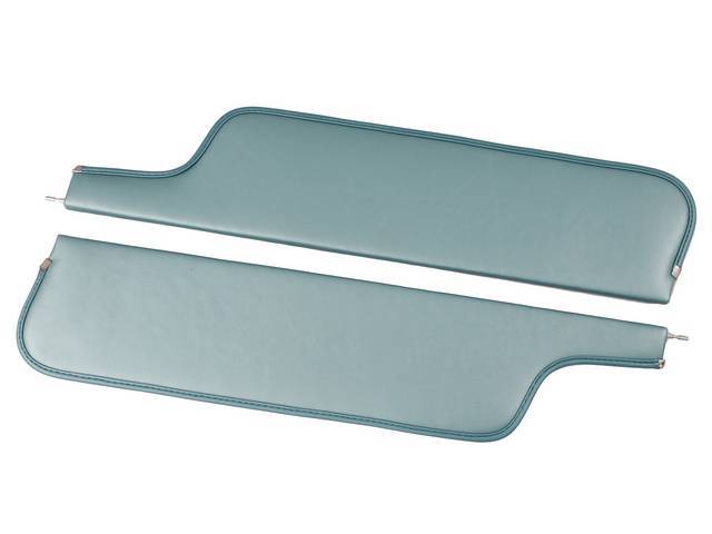 Sun Visors, Corinthian Grain Vinyl, Jade (Turquoise)
