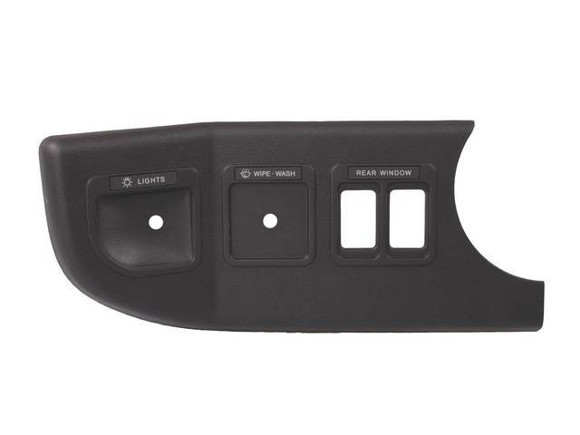 FINISH PANEL, INSTRUMENT CLUSTER, LOWER, LH