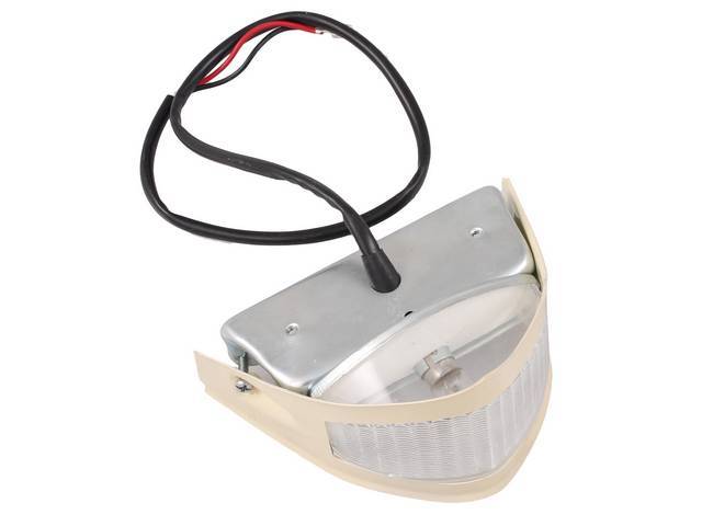 Parking Light Assembly, Cream Painted Body