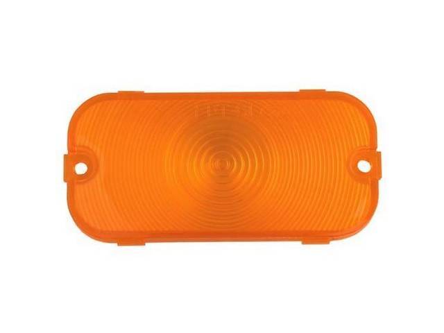 Parking Light Lens, Amber, No Logo