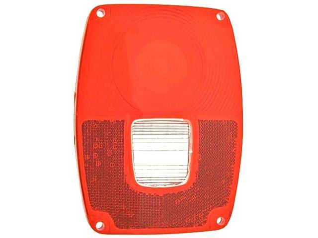 Rear Taillight Lens, Square Style
