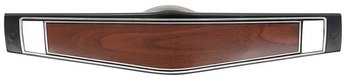 1969-70 Chevrolet, Steering Wheel Shroud, Cherrywood With Silver Trim