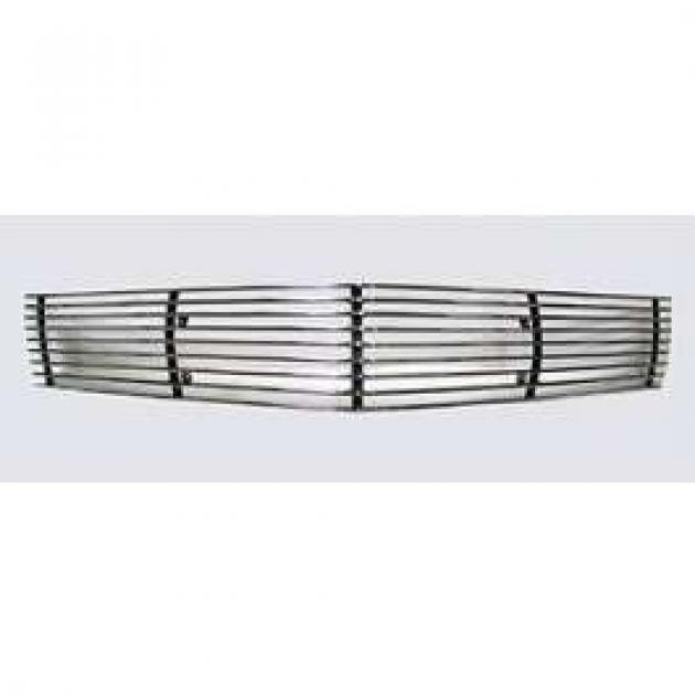 Camaro Billet Grille Overlay, Polished Aluminum, Main, 2010-2011