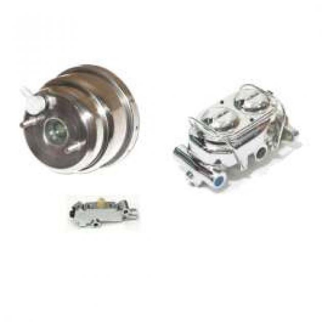 Camaro Power Booster & Master Cylinder, 7 Chrome, Disc Brake Conversion, 1967-1969