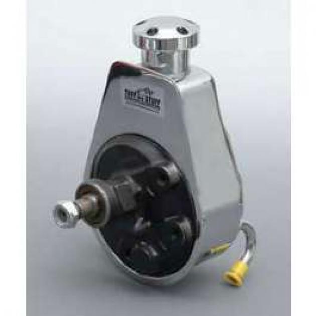 Camaro Power Steering Pump, Chrome, 1967-1974