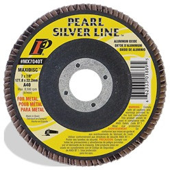 4-1/2 x 7/8 Silver Line™ 10 pack Flap Discs for Metal, Type 27 Shape A40