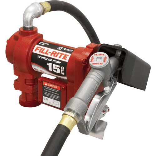 Fill-Rite FR1210G Fuel Transfer Pump, Telescoping Suction Pipe, 12' Delivery Hose, Replaced by