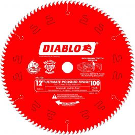 Freud D12100X 12" x 100 Tooth Ultimate Polished Finish Saw Blade