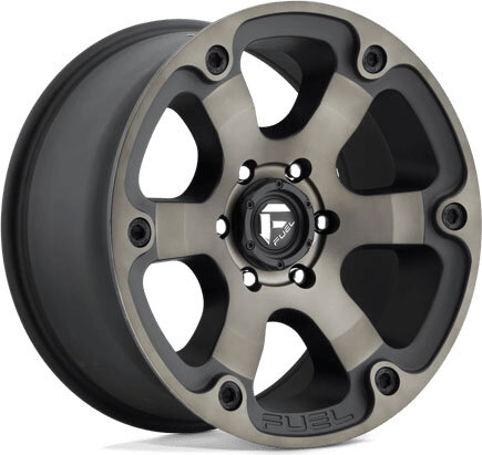 Fuel Off-Road Beast Wheel in Matte Black with Dark Tint for 21-26 Ford Bronco