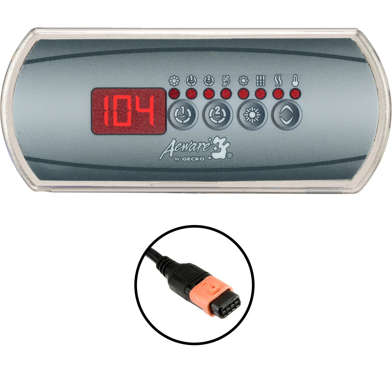 Gecko in.k200 4¾”W Topside Keypad Series