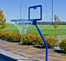 Global Heavy Duty Basketball Set Copper Vein Frame 12″ Offset w/ Net & Ball ( no anchor)-GPPOTE-HDBBS-CV