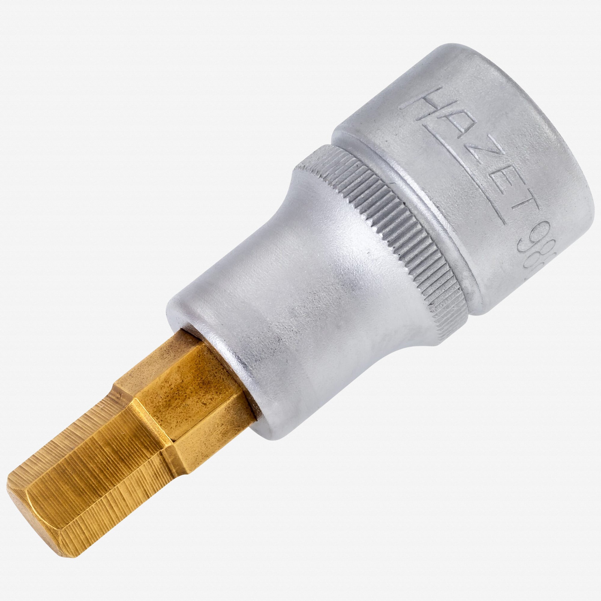 Hazet 986-9 9mm Hex Titanium-Nitride Socket, 1/2" Drive for Brake Calipers