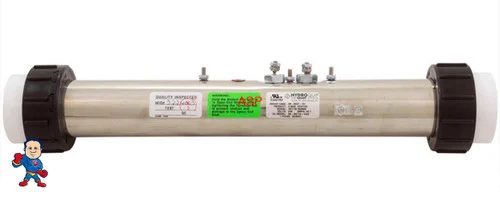 Heater Assembly, HydroQuip, CS800, 4.5kW, 230V, 2″ x 15″ Long
