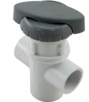 HydroAir Hydroflow 3 Port 3/4 Inch Slip Gray Diverter Valve 4030GRY