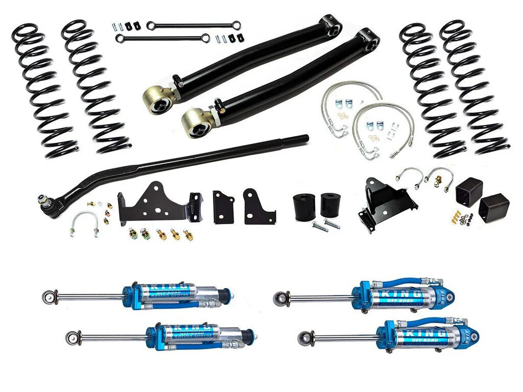 EVO Manufacturing 3" Enforcer Suspension System with Draglink Flip Kit for 07-18 Jeep Wrangler JK