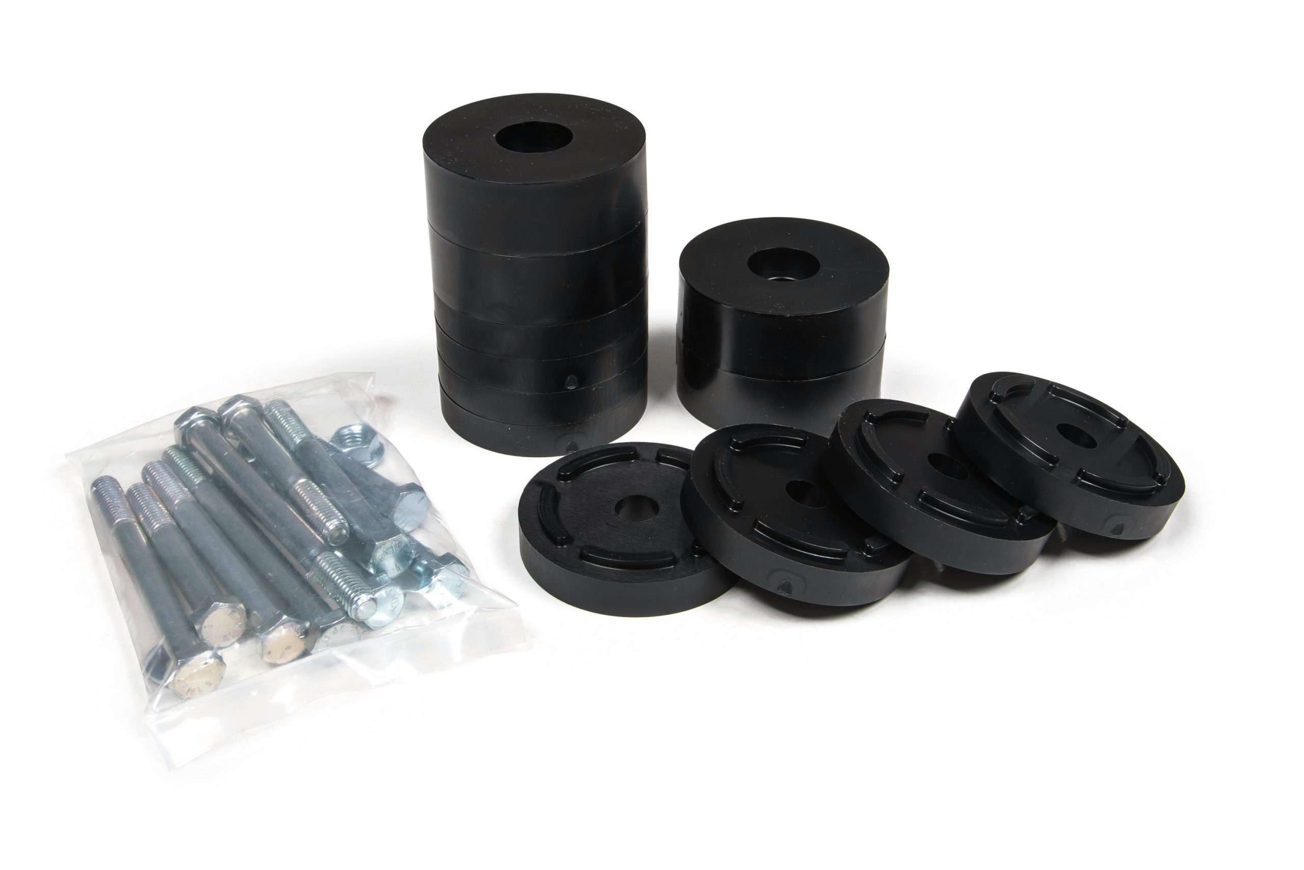 JKS Manufacturing JKS1140 2018-2026 Jeep Wrangler JL Adjustable Front Bump Stop System 4"